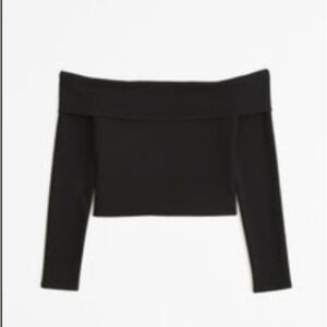 Abercrombie Black Off-Shoulder Top